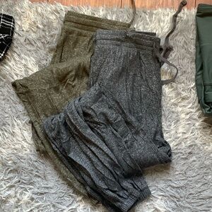 aeropostale S sweatpants (green and gray)